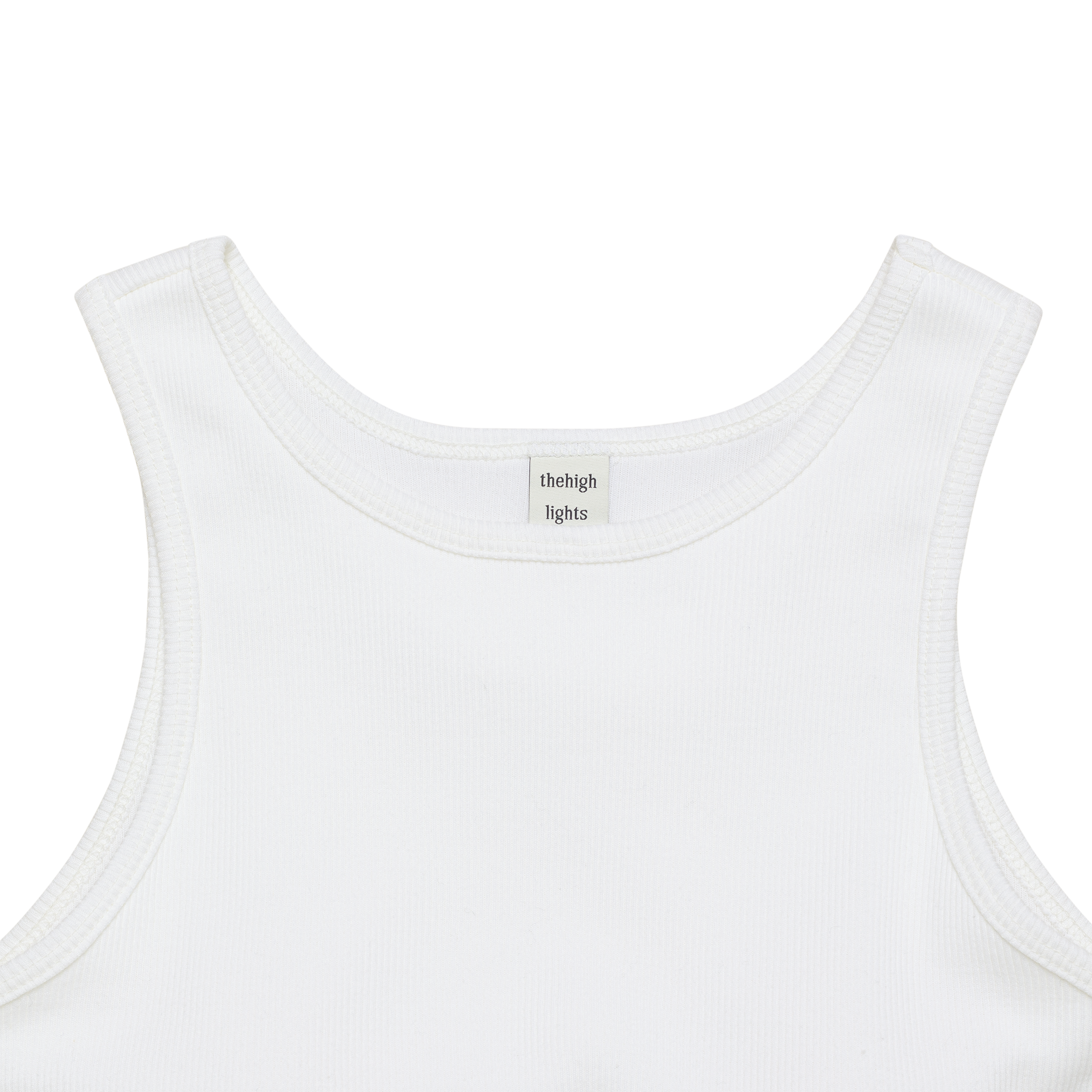 'tank' built-in-bra white