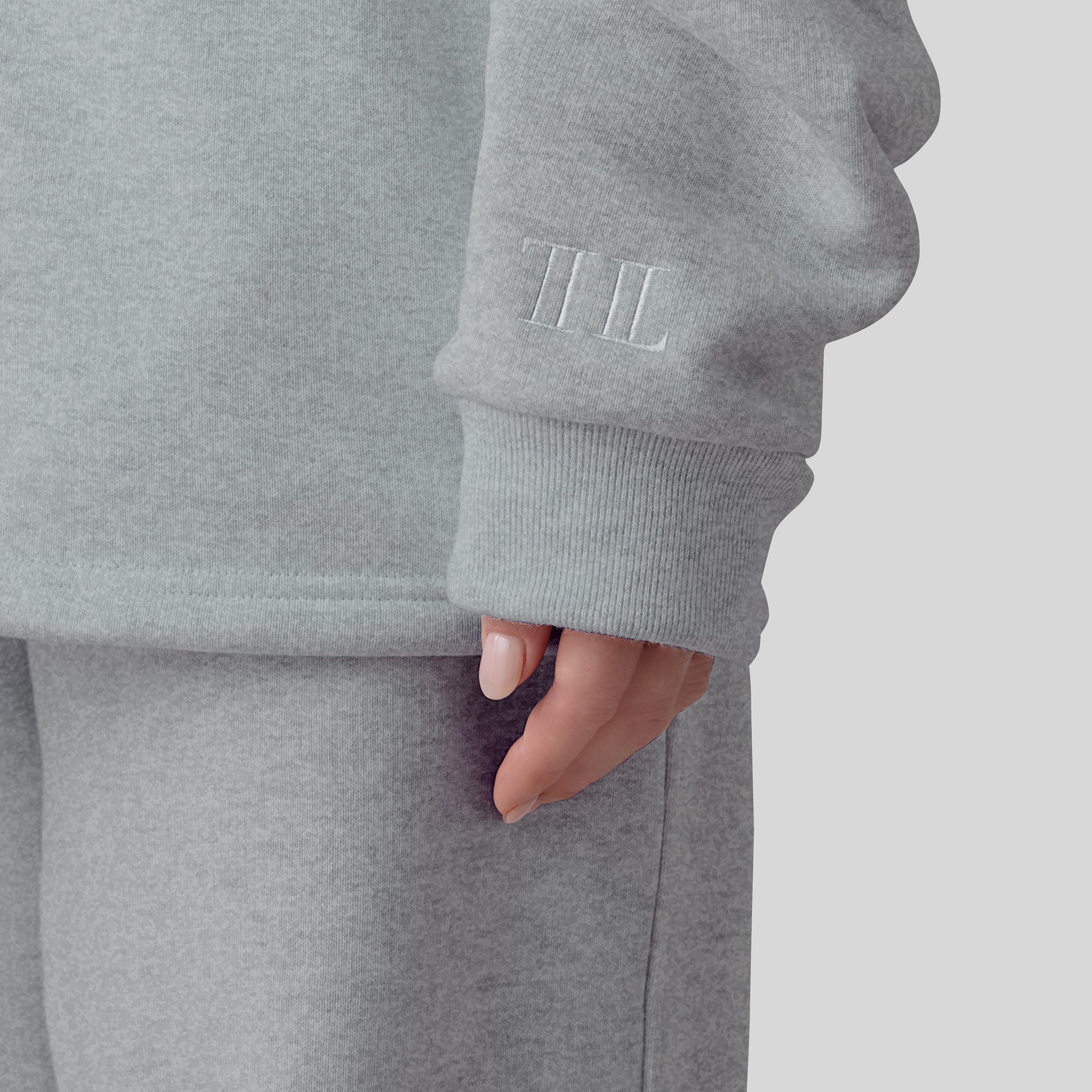 'zip sweat' gray