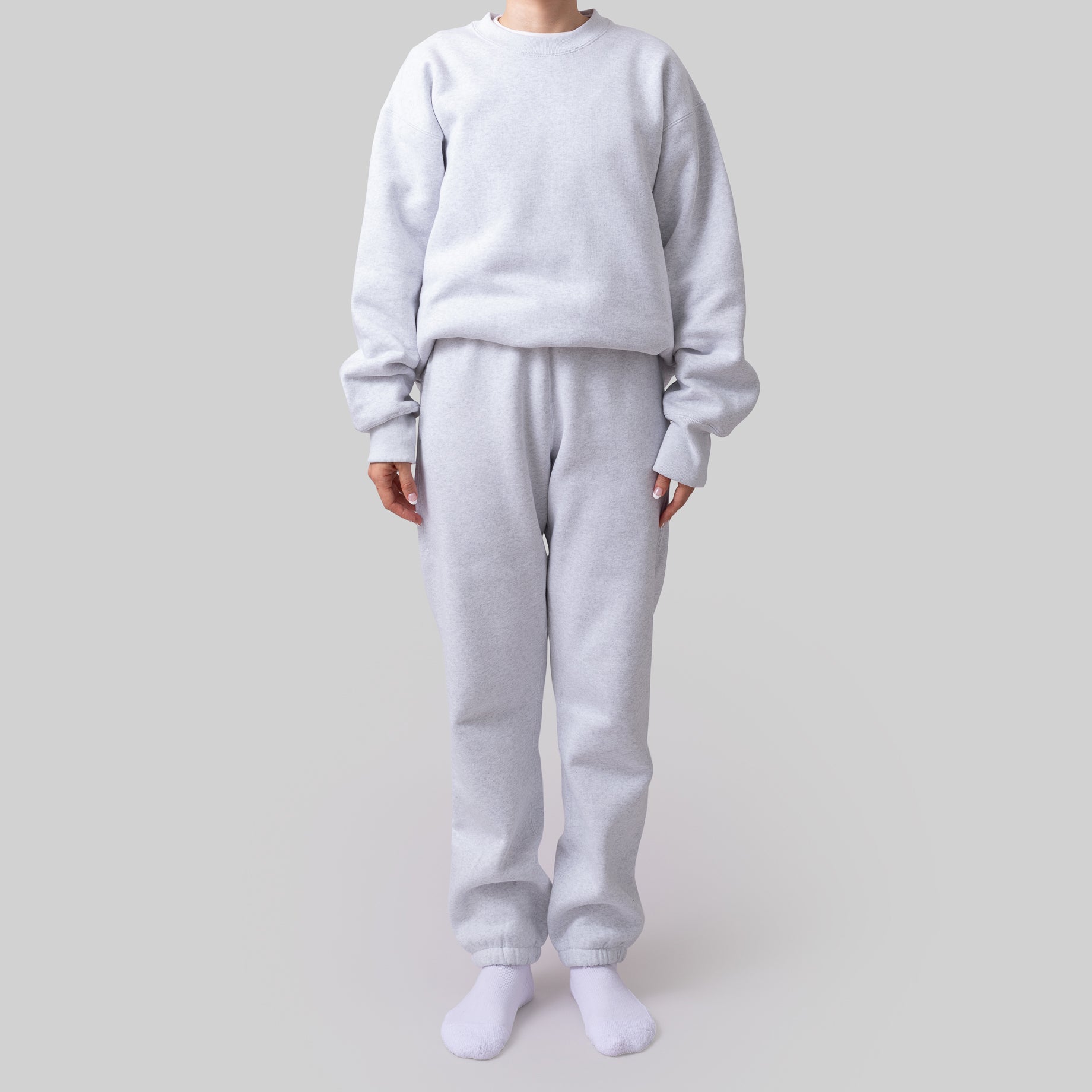 '3piece sweat' steam gray