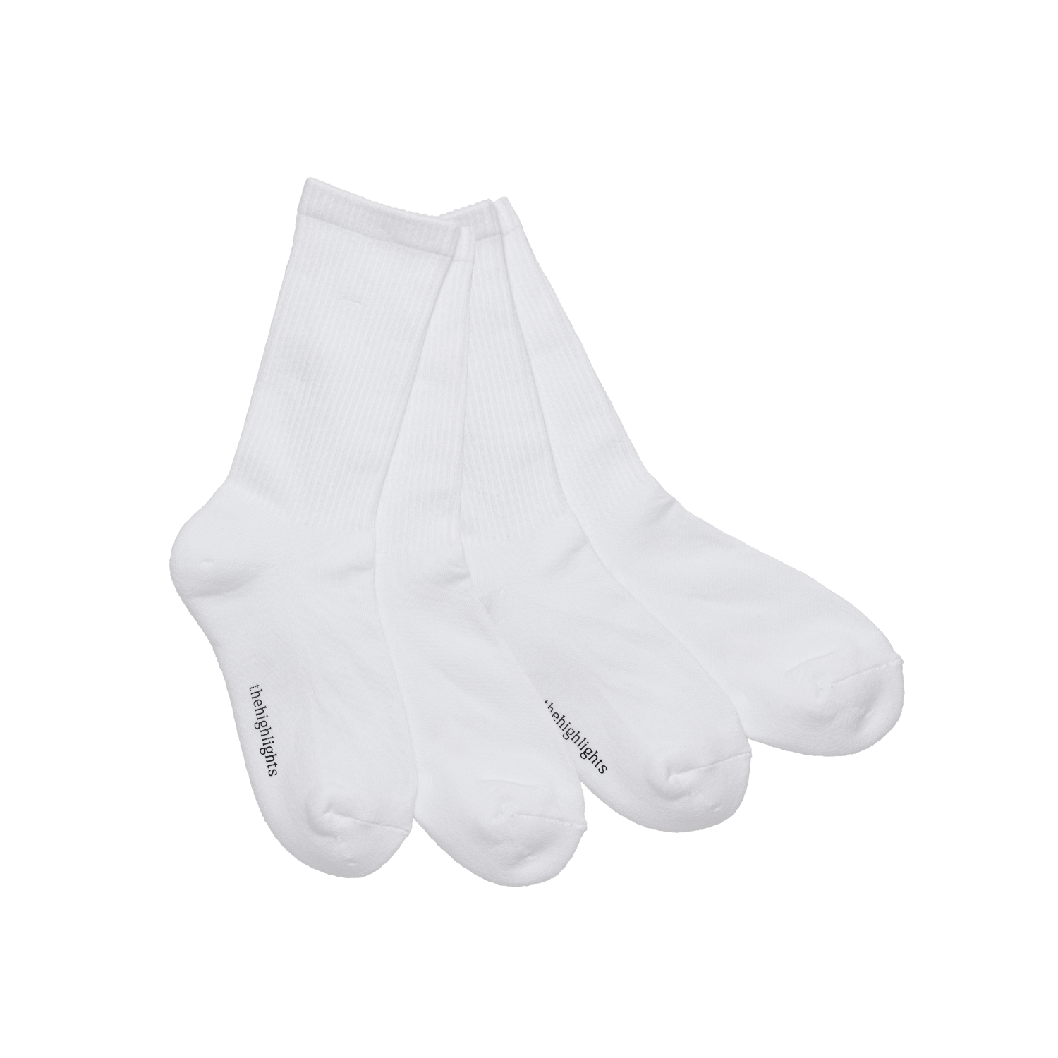 '2pair chaussettes' blanc