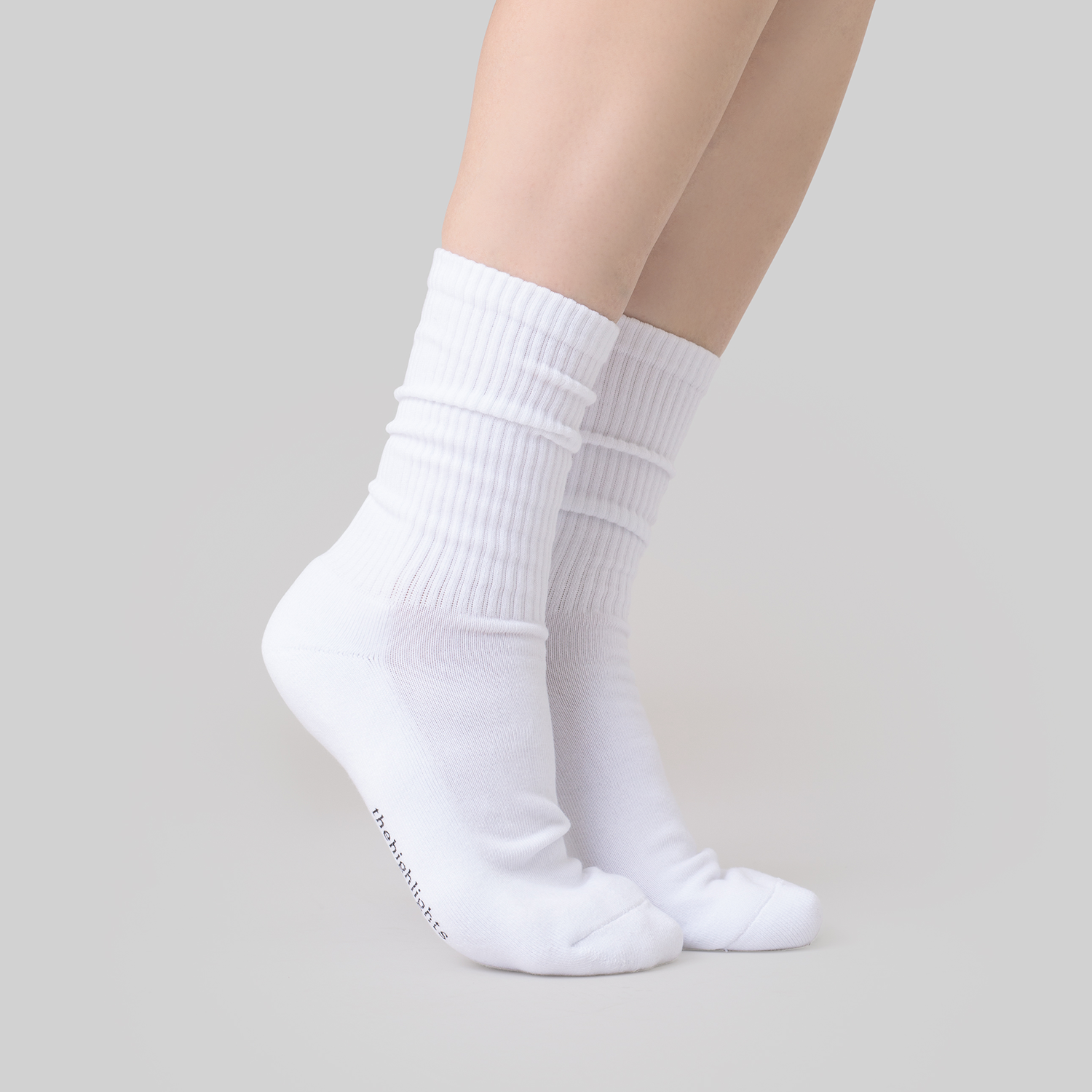 '2pair chaussettes' blanc