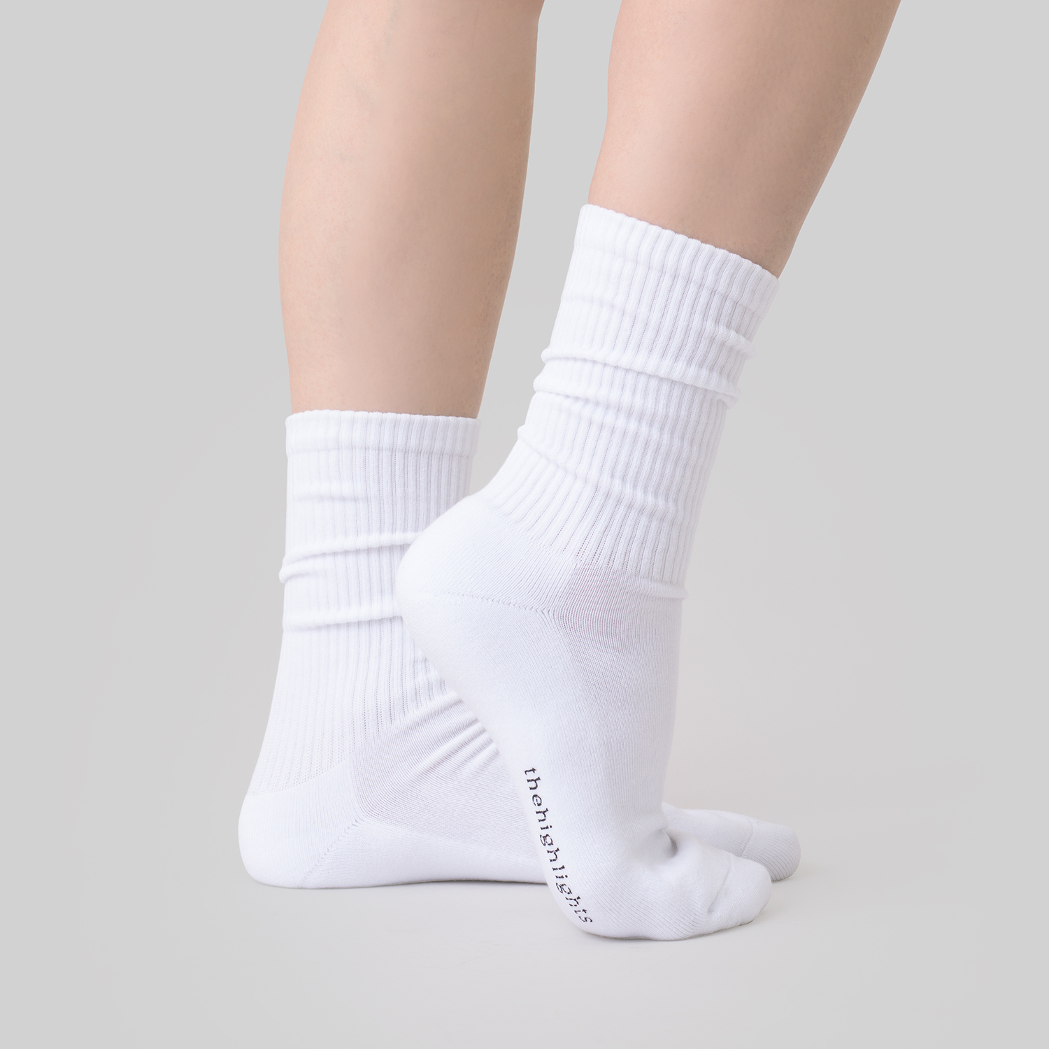 '2pair chaussettes' blanc