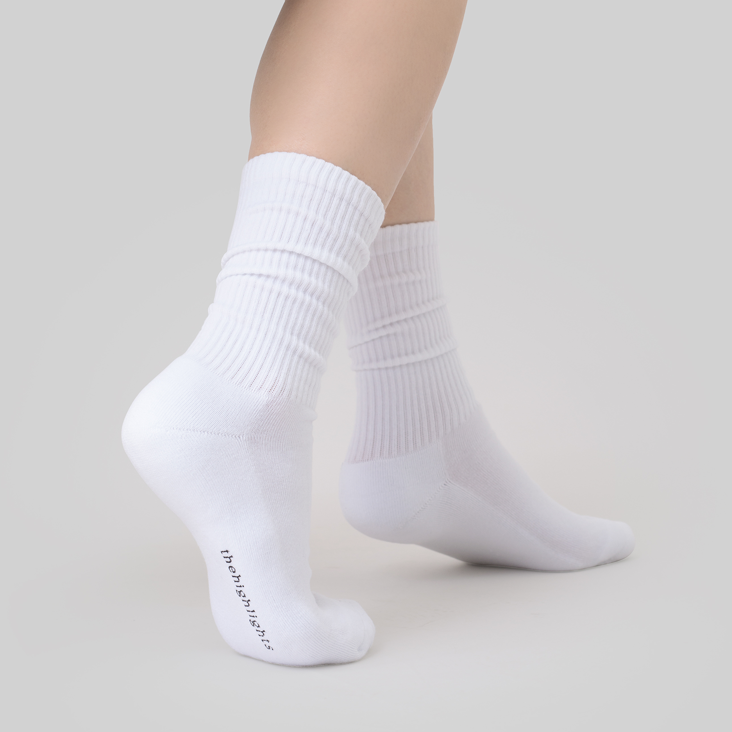 '2pair chaussettes' blanc