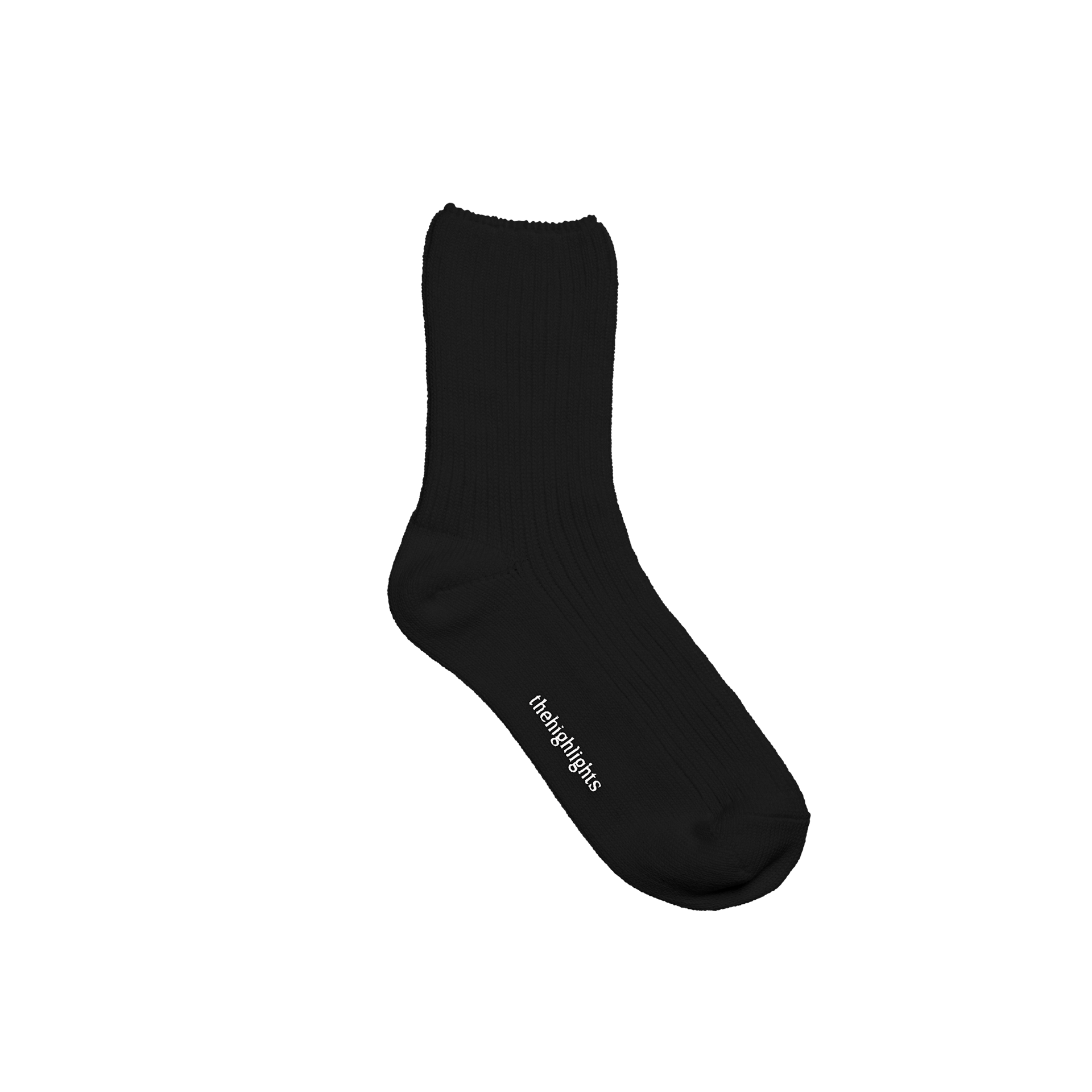 '2pair socks' heavy-duty cotton socks black