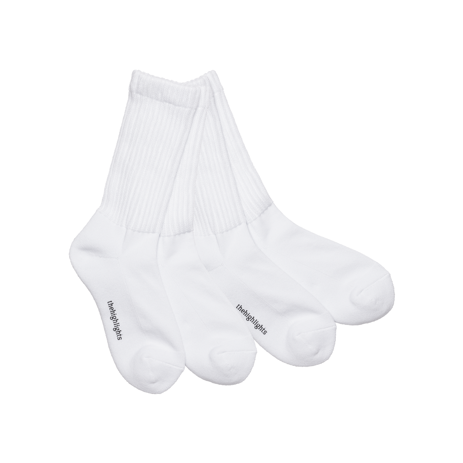 '2pair chaussettes' blanc