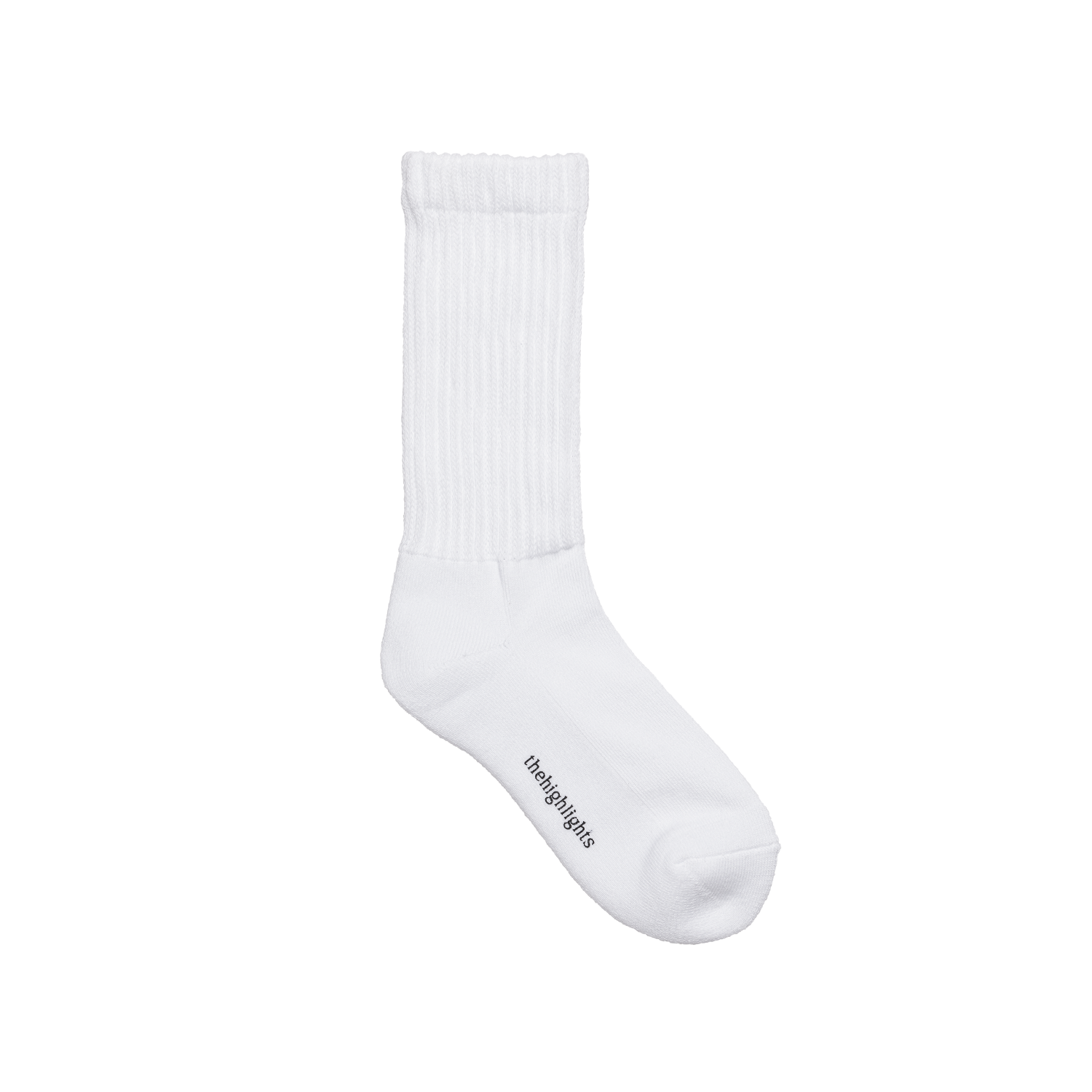 '2pair socks' loose-rib pile socks white