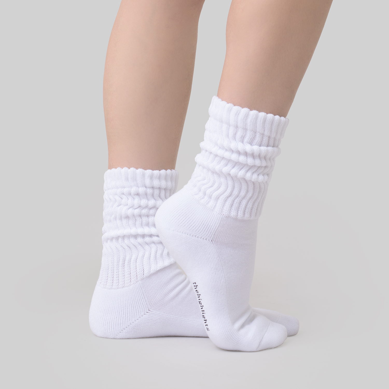 '2pair chaussettes' blanc