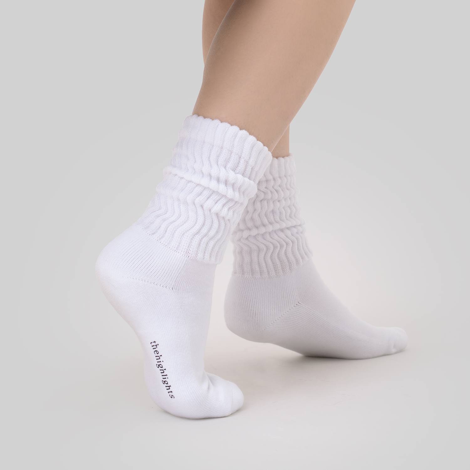 '2pair chaussettes' blanc