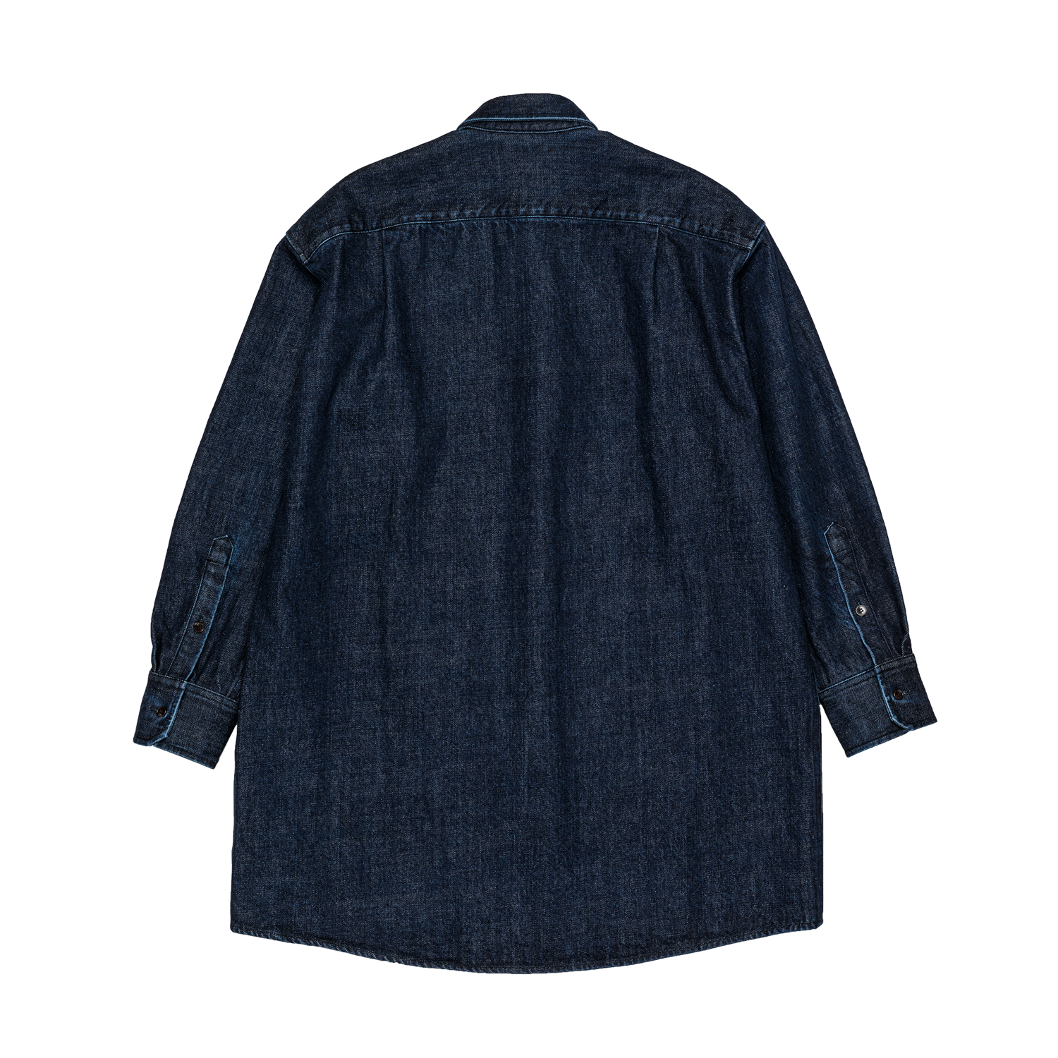 denim 'shirt-jacket' indigo