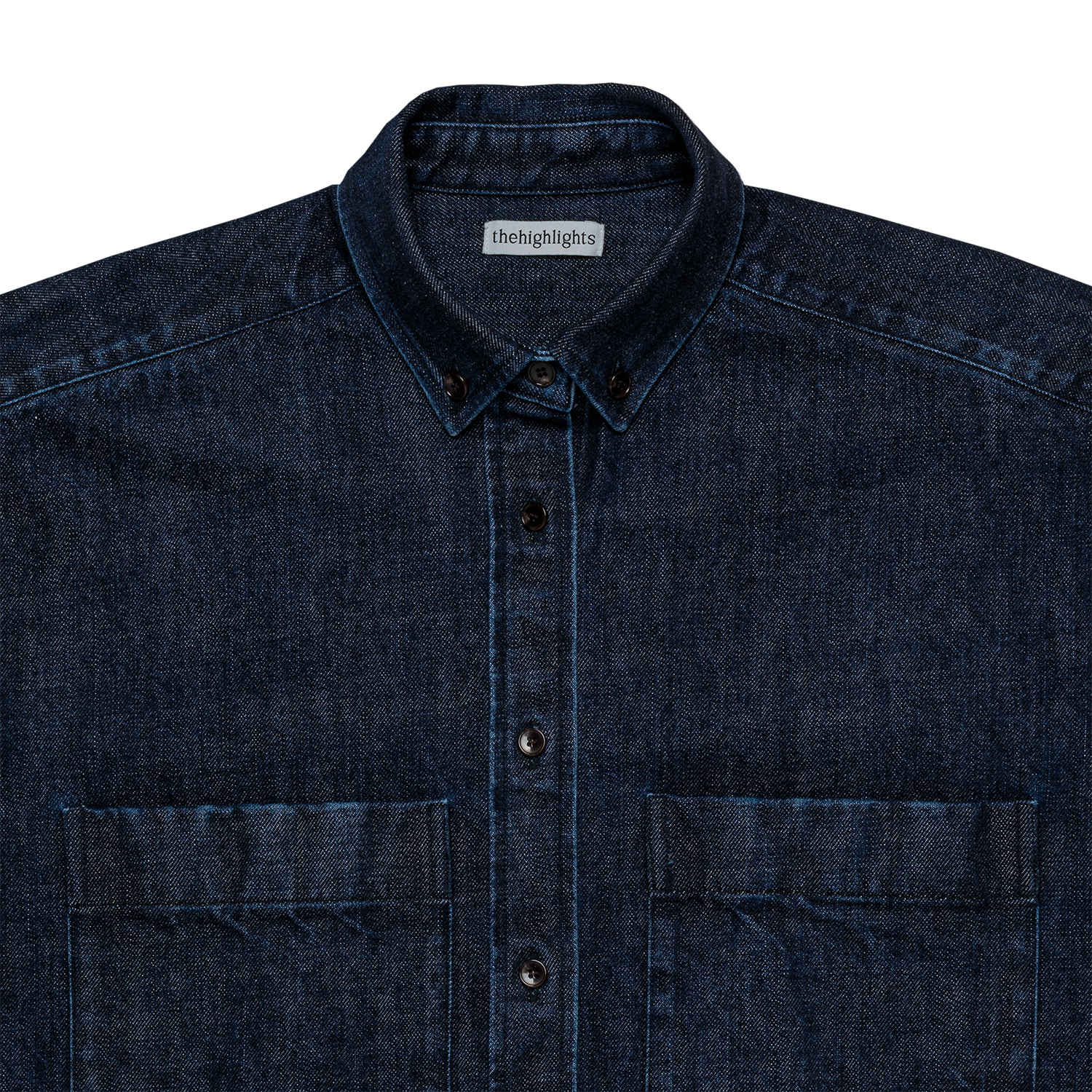 denim 'shirt-jacket' indigo