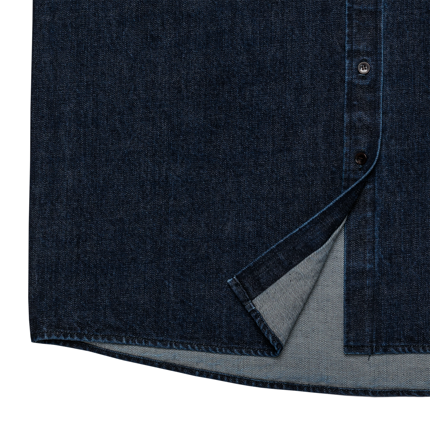 denim 'shirt-jacket' indigo