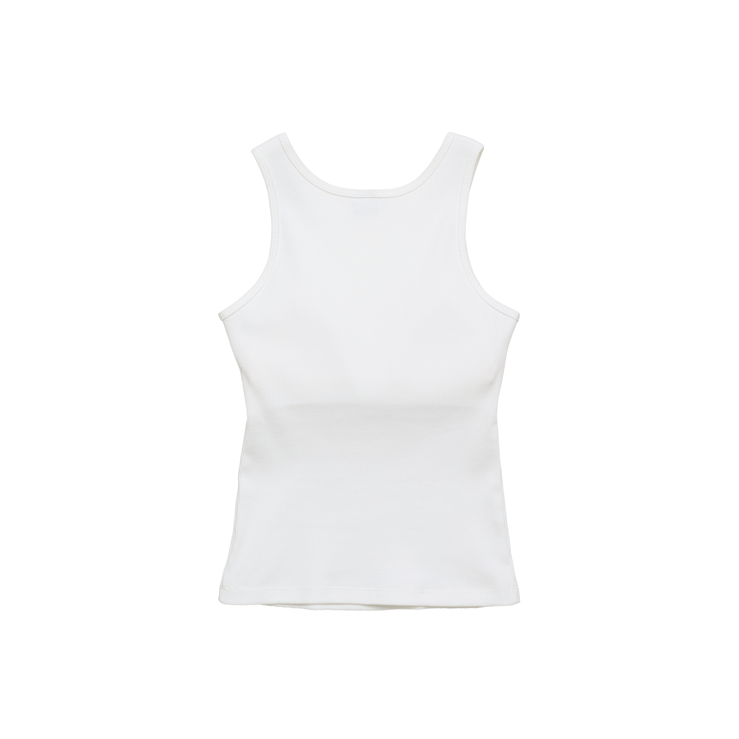 'tank' built-in-bra white