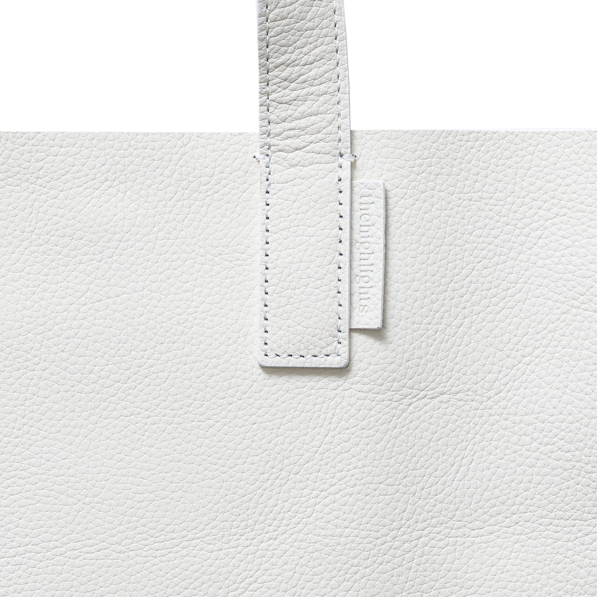 leather 'big' low white［medium］